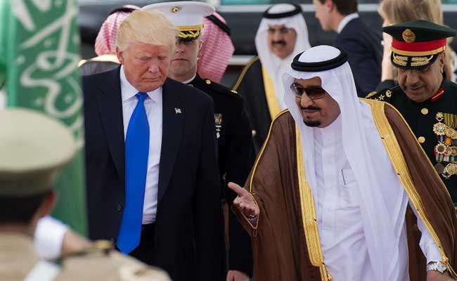 King Salman with President Trump